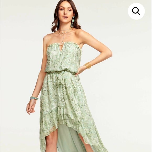 New Ramy Brook Printed Neve Strapless Maxi Dress Julep - Picture 3 of 9